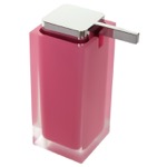Gedy RA80-76 Square Pink Countertop Soap Dispenser